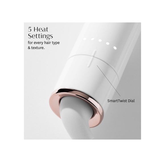 T3 SinglePass Compact Travel Styling Flat Iron White & Rose Gold - Picture 7 of 7